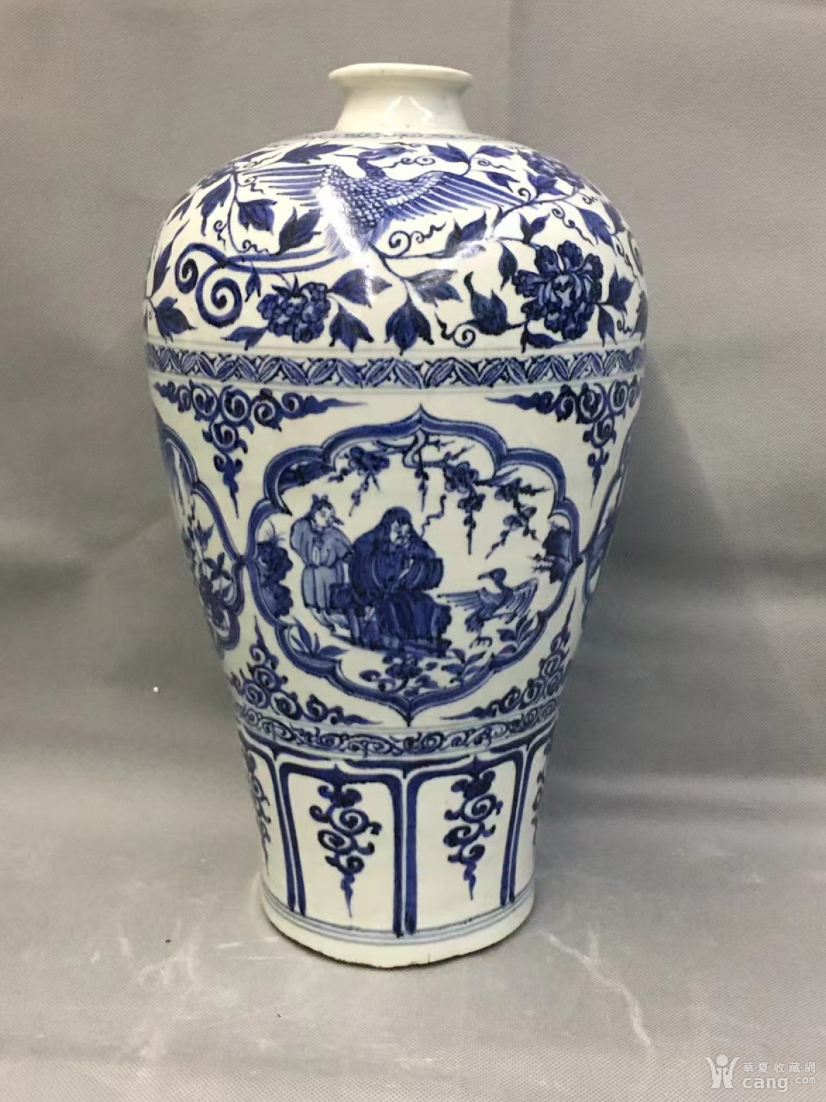 元青花四爱图梅瓶