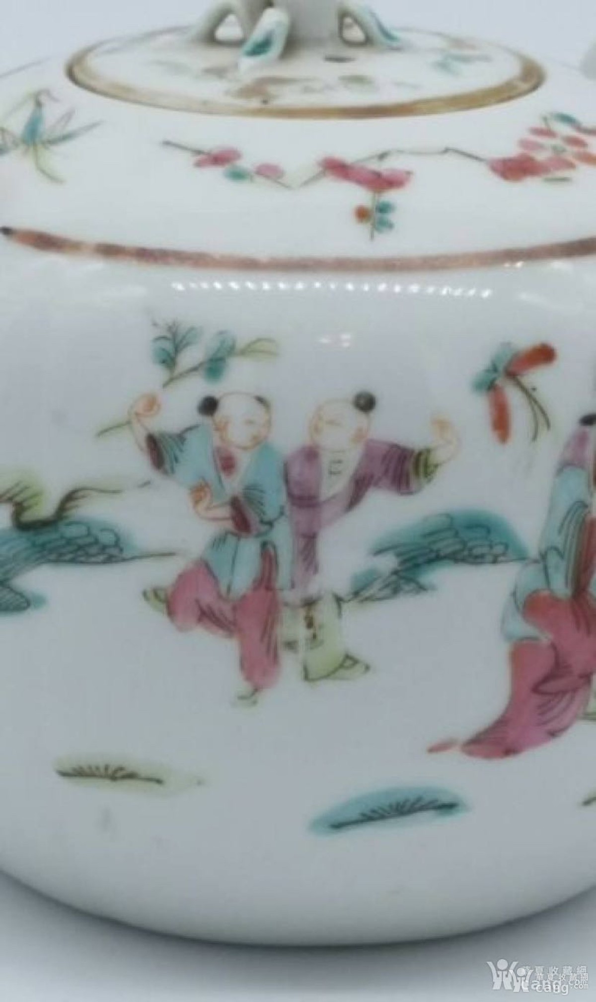 同治粉彩人物茶壶- 明清- 瓷器- 华夏收藏网