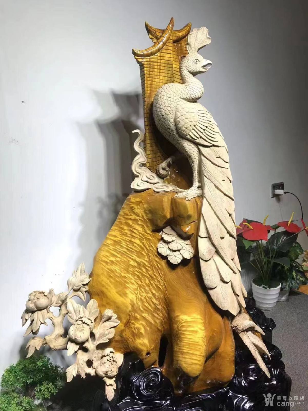 极品小叶金丝楠木孔雀