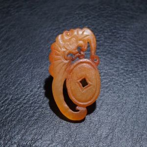 中国彫刻 古玩 唐物 五龍彫 玉璧 璧 祭祀 威信財 玉器 饕餮
