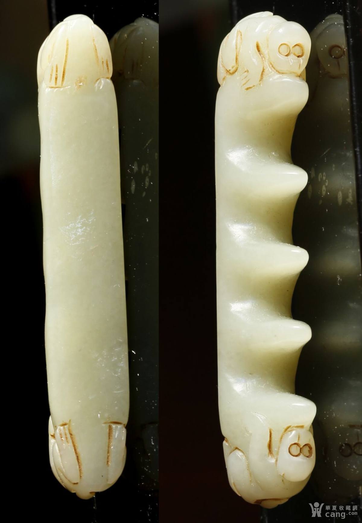 清. 白玉猴首笔架_社区_华夏收藏网
