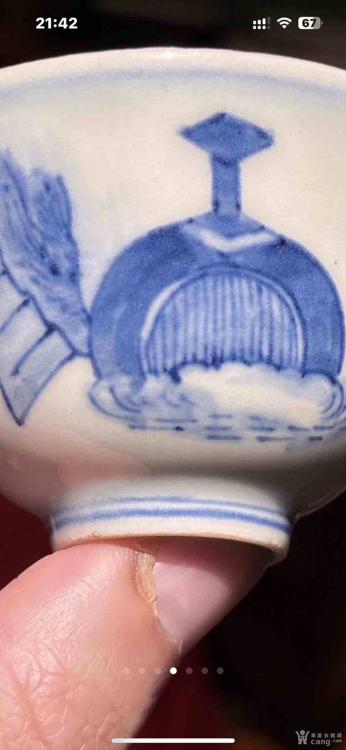 青花人物故事纹杯_社区_华夏收藏网