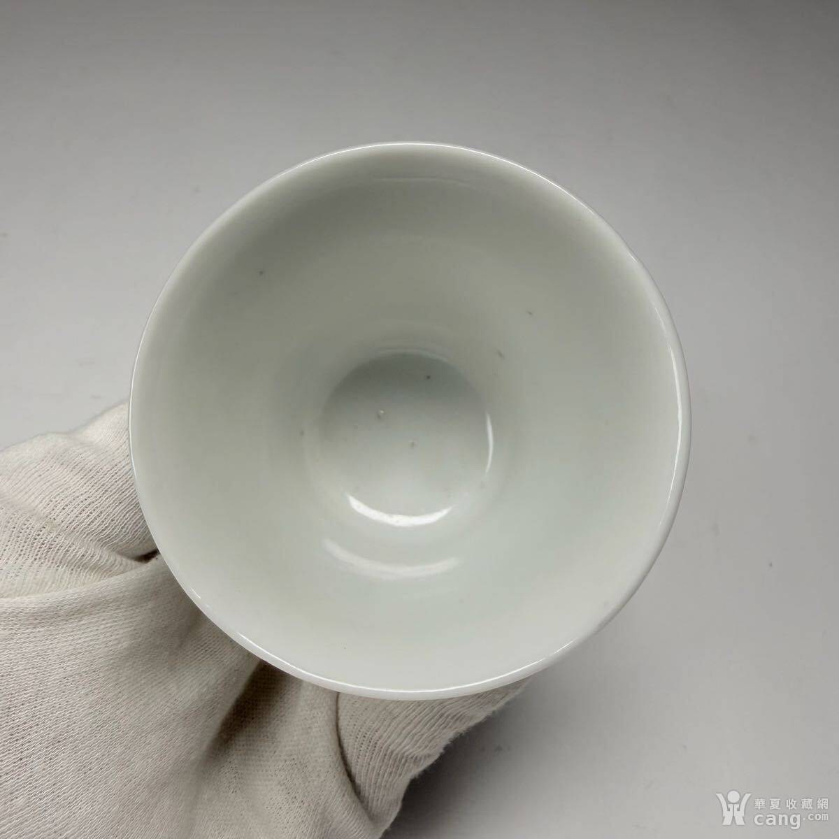 粉彩花卉纹马蹄杯。_社区_华夏收藏网